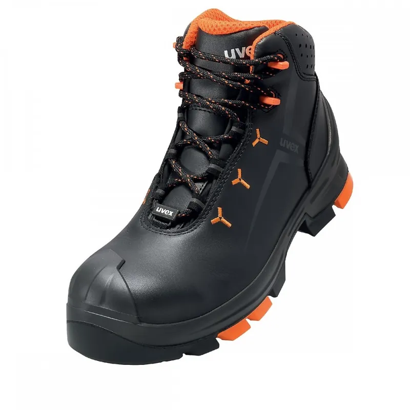 Quantité Limitée Chaussures de sécurité – homme – uvex 2 – noir et orange