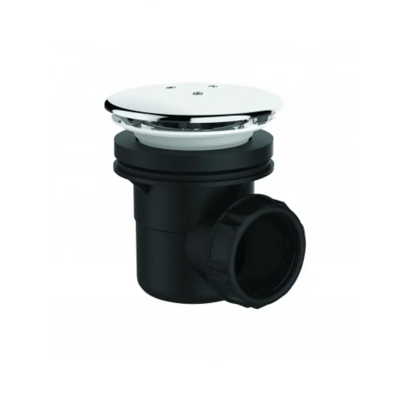 Bonde de douche Ø60 mm – sortie horizontale – capot chromé Ø90 Offre Exclusive