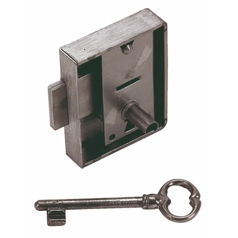 Serrure de meuble avec clé à chiffre - rustique - 305 Solde