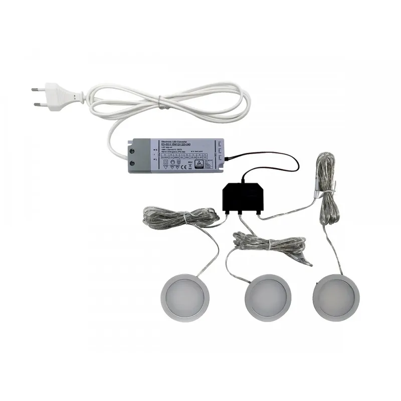 Kit 3 spots LED Nube avec alimentation Super Prix