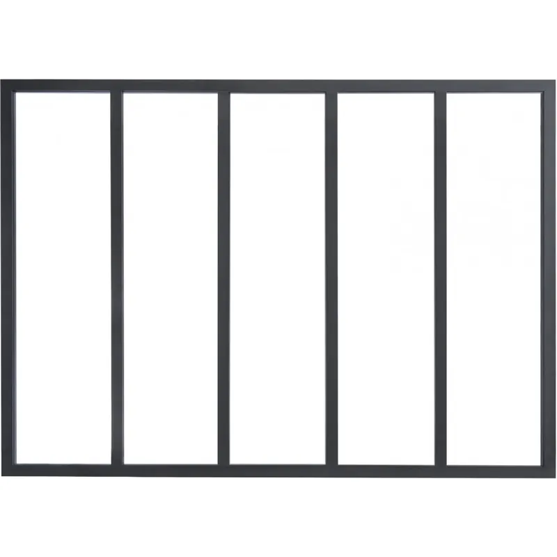 Commander Maintenant Verrière intérieure 5 carreaux 108 x 153,2 cm noir sablé – reconditionné