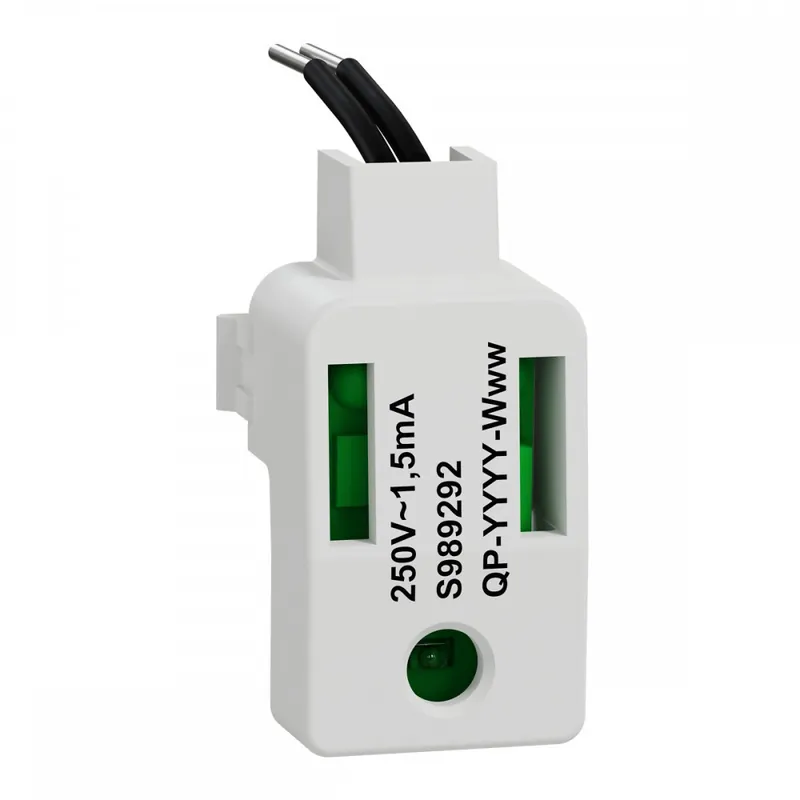 Bon Plan LED verte 1,5 mA 250 V à câbler – forte luminosité – Odace II