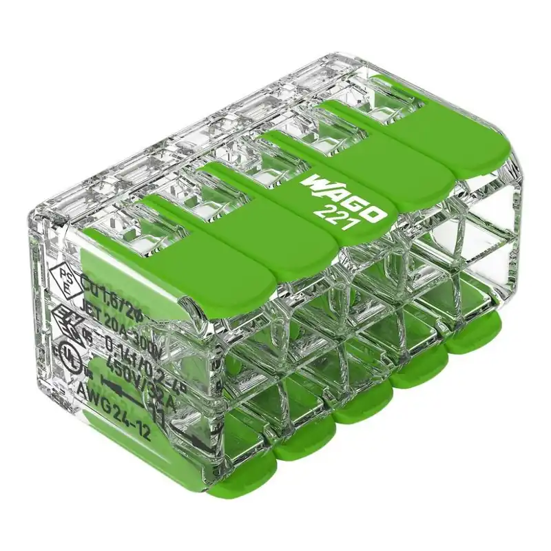 Borne de connexion universelle à leviers 10x4mm² – boîte de 15 – Green 221-430 Jusqu’à Épuisement Des Stocks