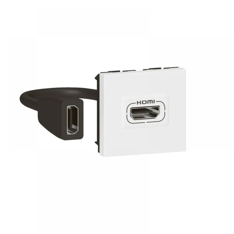 Meilleur Prix Prise audio/vidéo HDMI Type-A version 2.0 – préconnectorisée – Mosaic