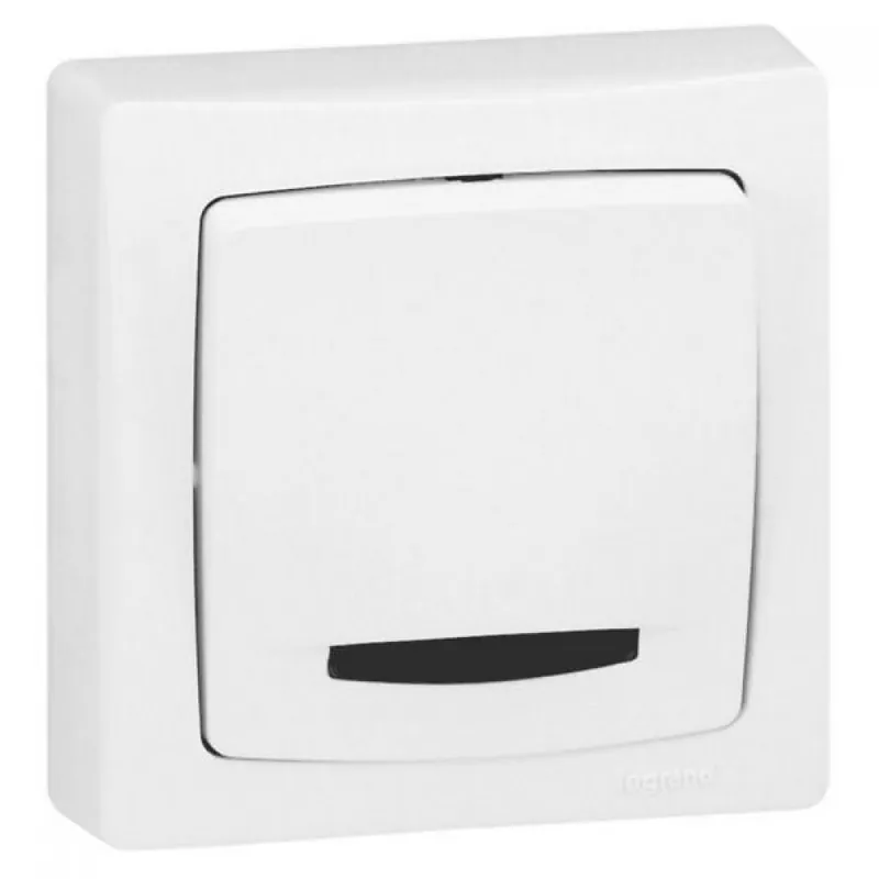 Interrupteur va-et-vient/poussoir avec voyant lumineux – complet en saillie Prix Bas