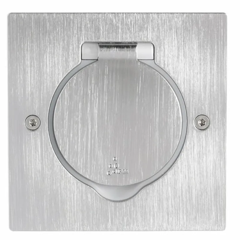 Prise de sol – Platinum – inox brossé – à équiper avec prise Paiement Sécurisé