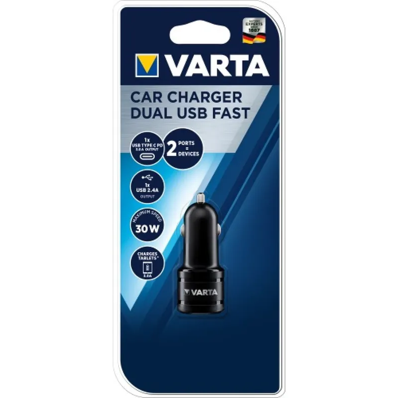 Chargeur USB pour voiture – 12/24 V – 2 ports type C et USB A Achat Immédiat