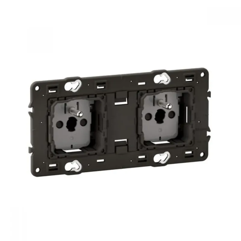 Prise double 2x2P+T 16A 250V précâblée à bornes automatiques Céliane Bon Plan