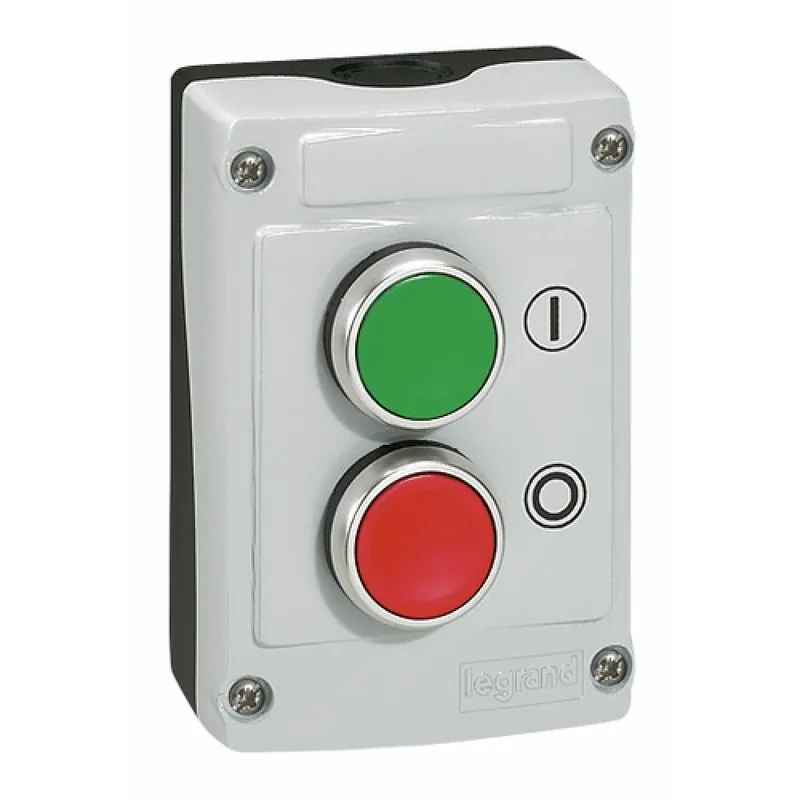 Boîte avec 2 boutons vert/rouge à impulsion Acheter Direct