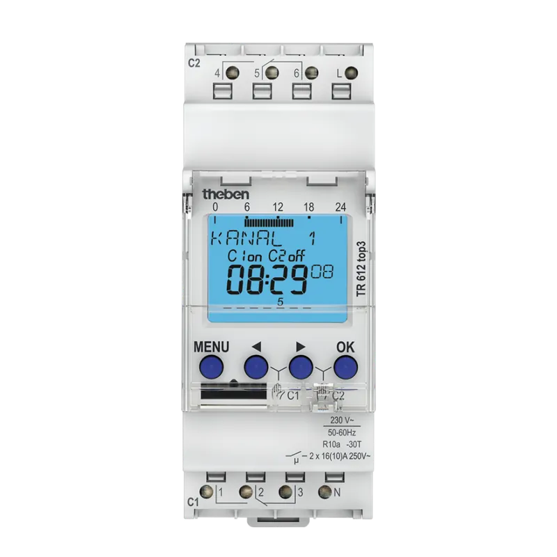 Commander Vite Interrupteur horaire digital – programmable 2 canaux – TR612 top3