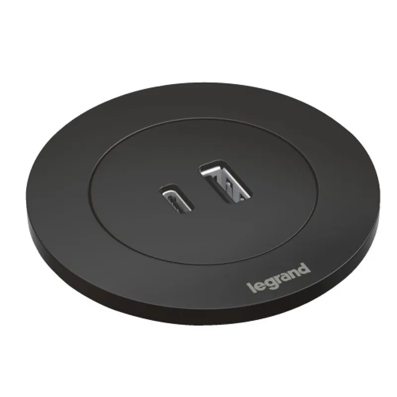 Prix Promo Prise encastrable sur plan avec chargeur USB-A/C – INCARA™ Disq 60