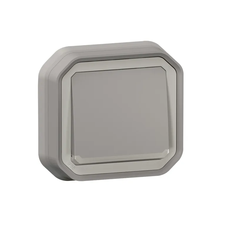 Nouveauté Poussoir NO avec voyant lumineux étanche – complet – encastré – Plexo