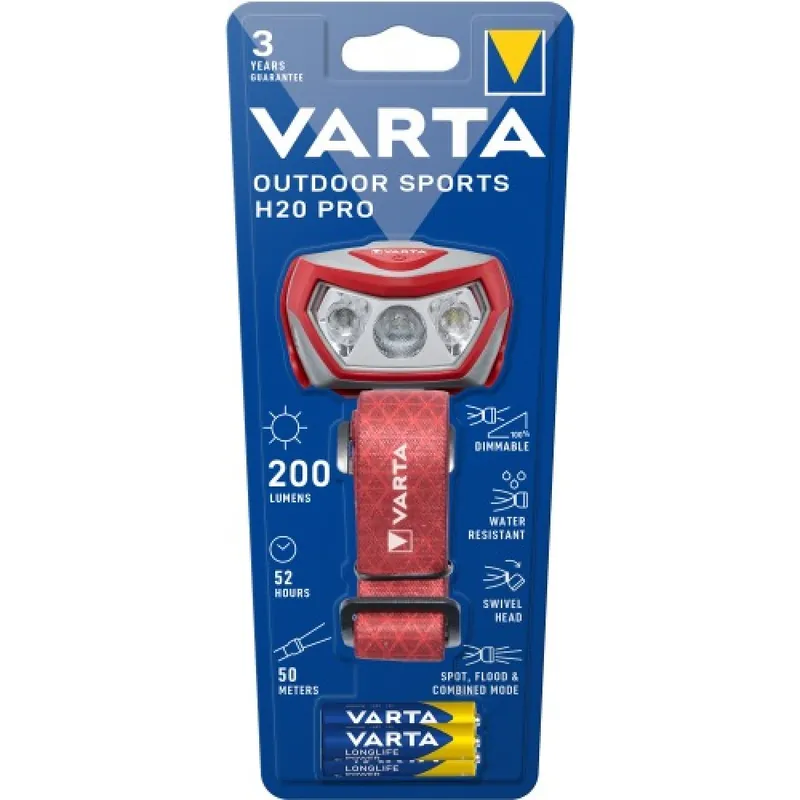 Lampe frontale gradable Outdoor Sports H20 Pro Réduction