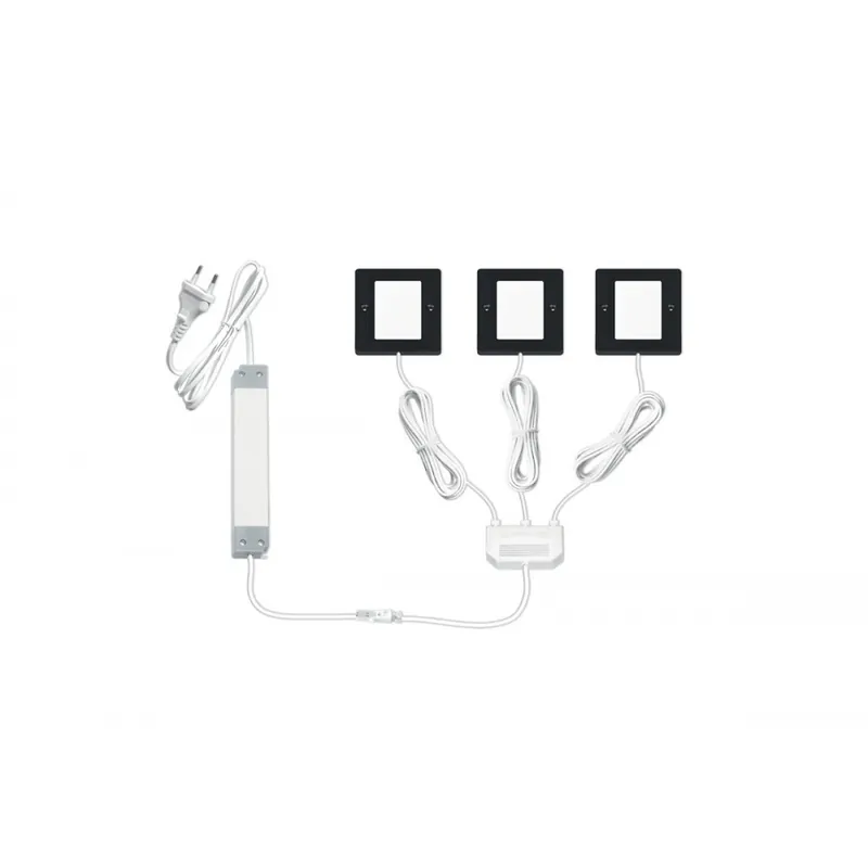 Kit 3 spots LED carrés – 3W – 4000K – gradable – Planar S Super Prix