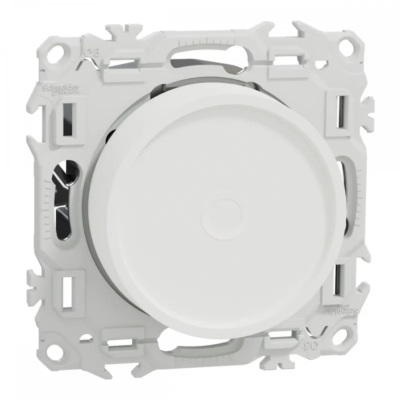 Offre Limitée Variateur de lumière universel 2 ou 3 fils – rotatif – blanc craie – Odace II