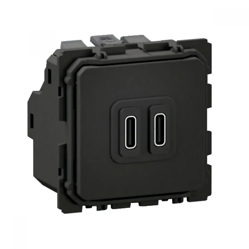 Prise chargeur double USB-C 20W Power Delivery charge rapide Céliane Expédition Rapide
