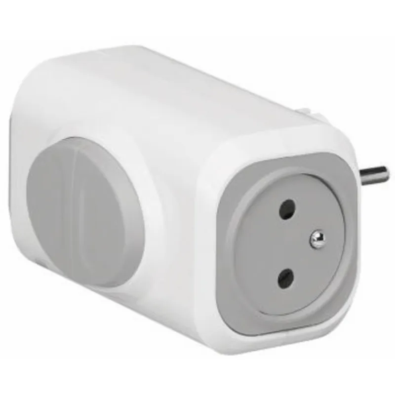 Marque Multiprise 2 sorties avec bouton d'extraction – 050637