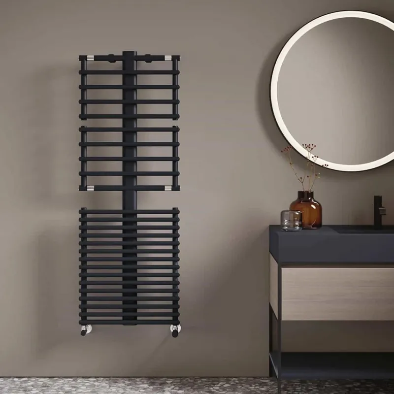 Nouvel Arrivage Radiateur sèche-serviettes eau chaude – 625 W – noir – Get Up RSS