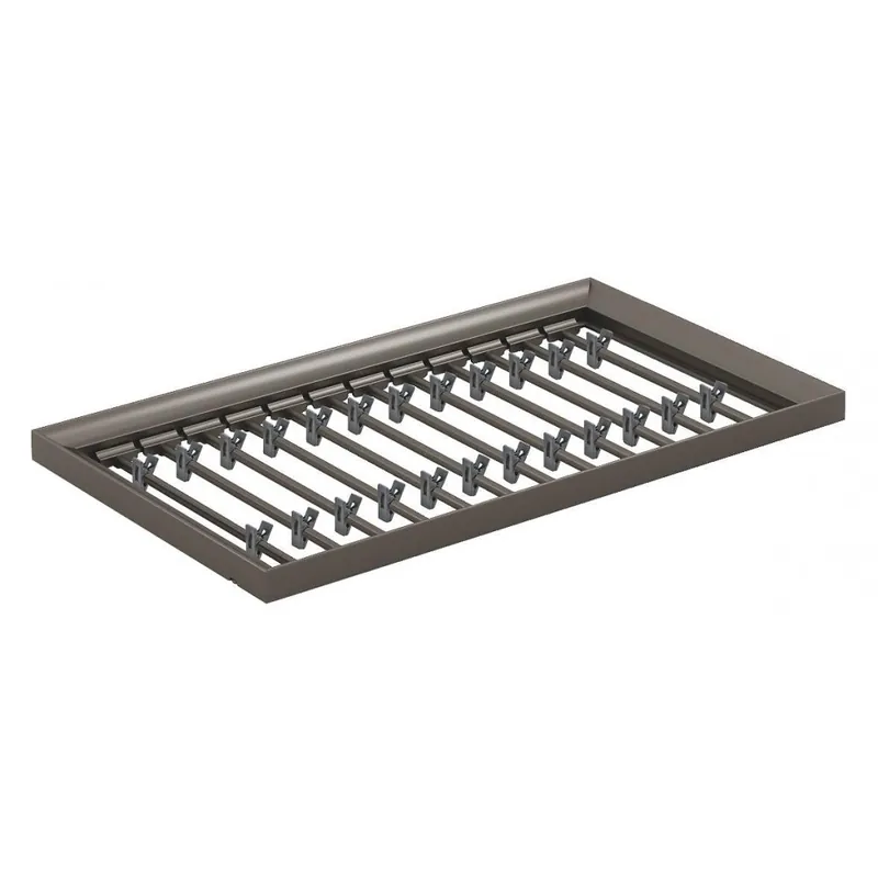 Prix Choc Barre de porte-jupes avec pinces pour tiroir 4 côtés Excessories