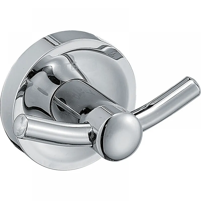 Patère en inox – simple ou double – porte-peignoire Prix Choc