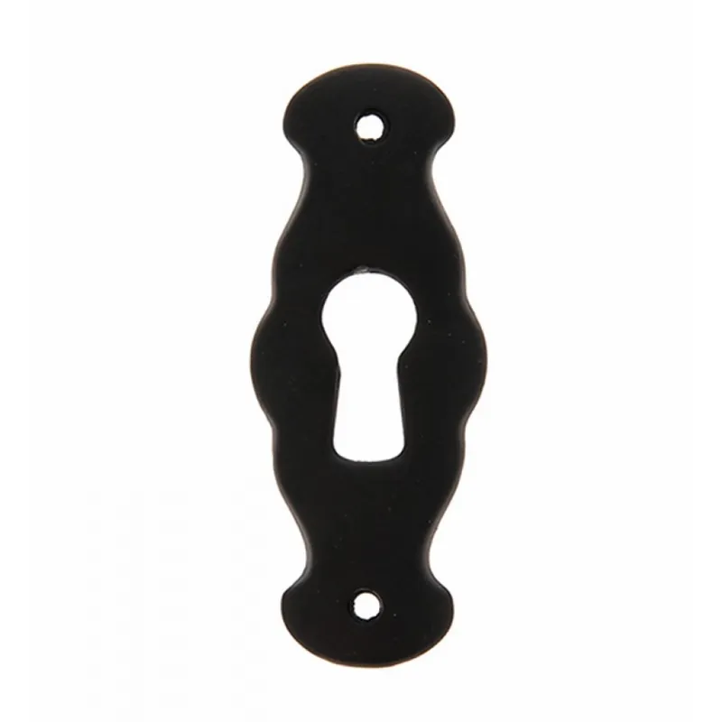 Commande En Gros Entrée de clé pour serrure de meuble 1217 en zamak fer laqué noir