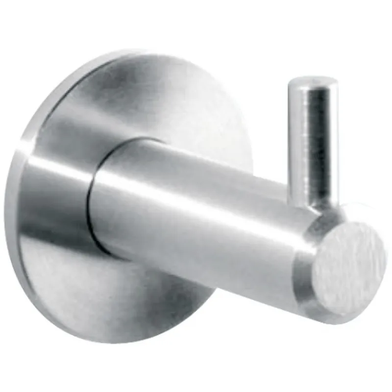 Jusqu’à Épuisement Des Stocks Patère accroche-tout – à visser – inox brossé – sur platine ronde 35 mm