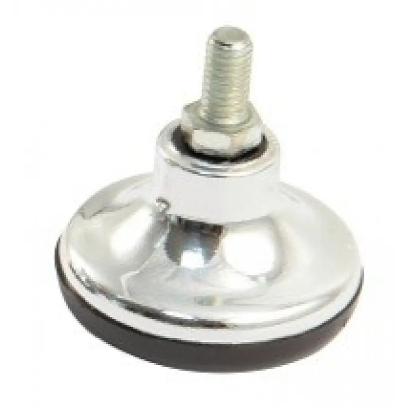 Top Vente Dome de silence chromé à visser – patin plastique