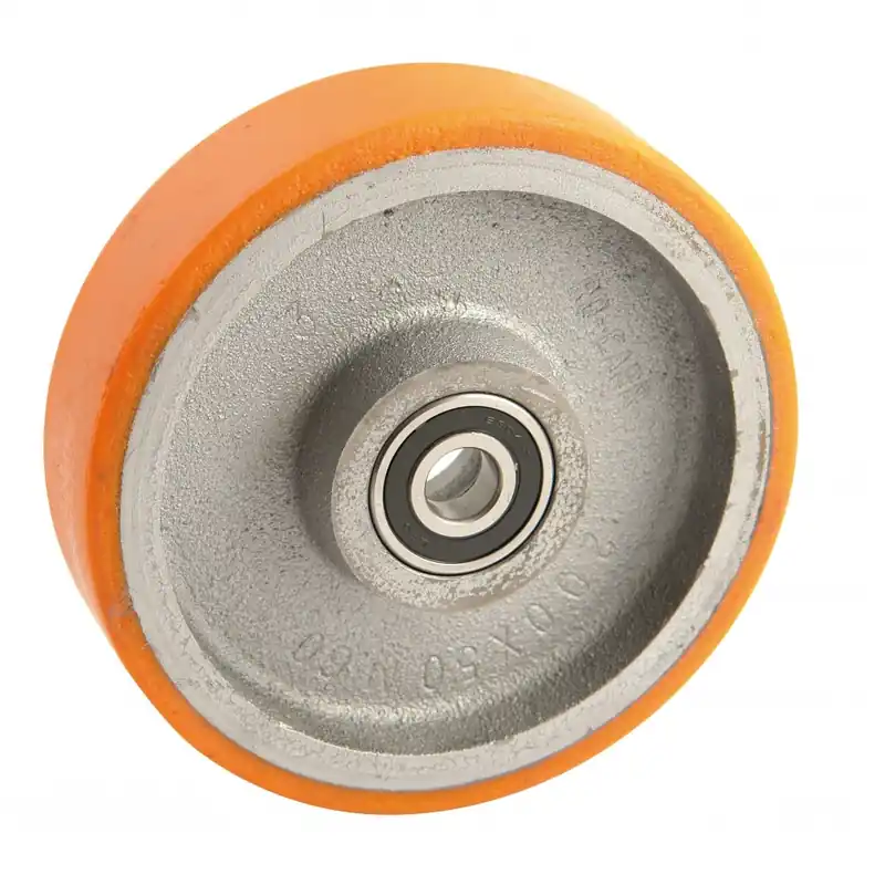 Top Vente Roue en fonte à bandage polyurethane – roulement à billes