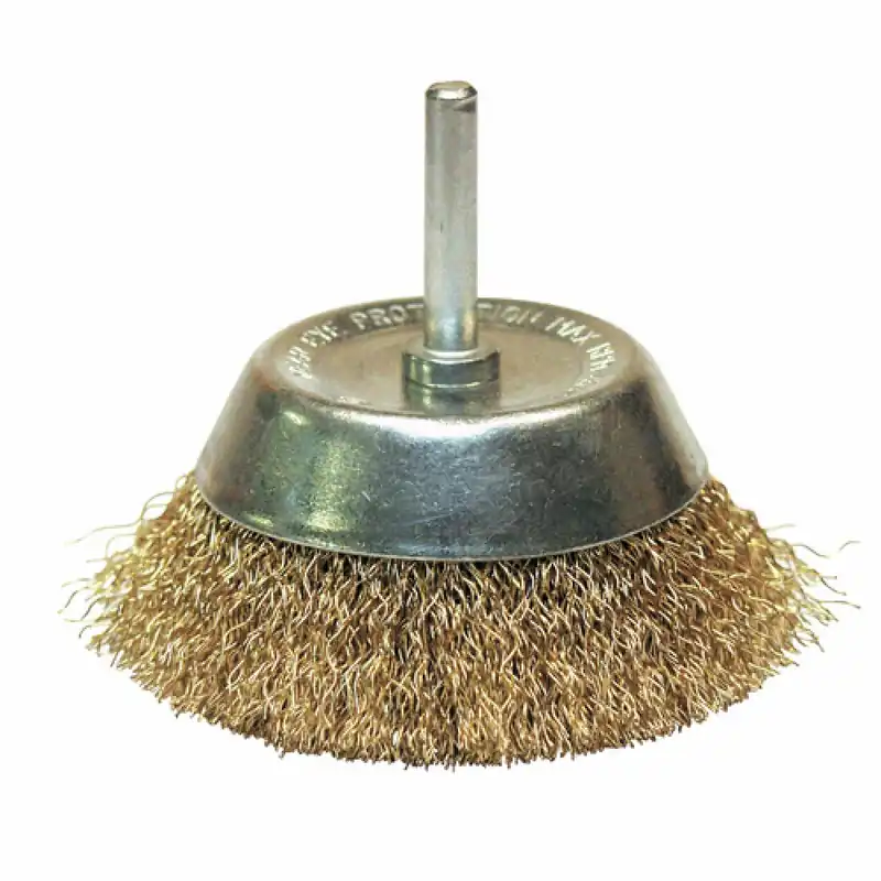 Achetez Aujourd’hui Brosse soucoupe laiton sur tige 6 mm – diamètre 75 mm