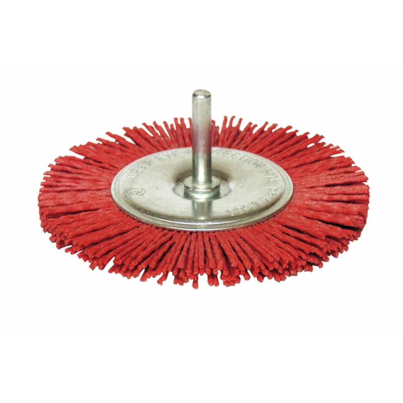 Brosse circulaire nylon – tige 6 mm – diamètre 75 mm Livraison Express