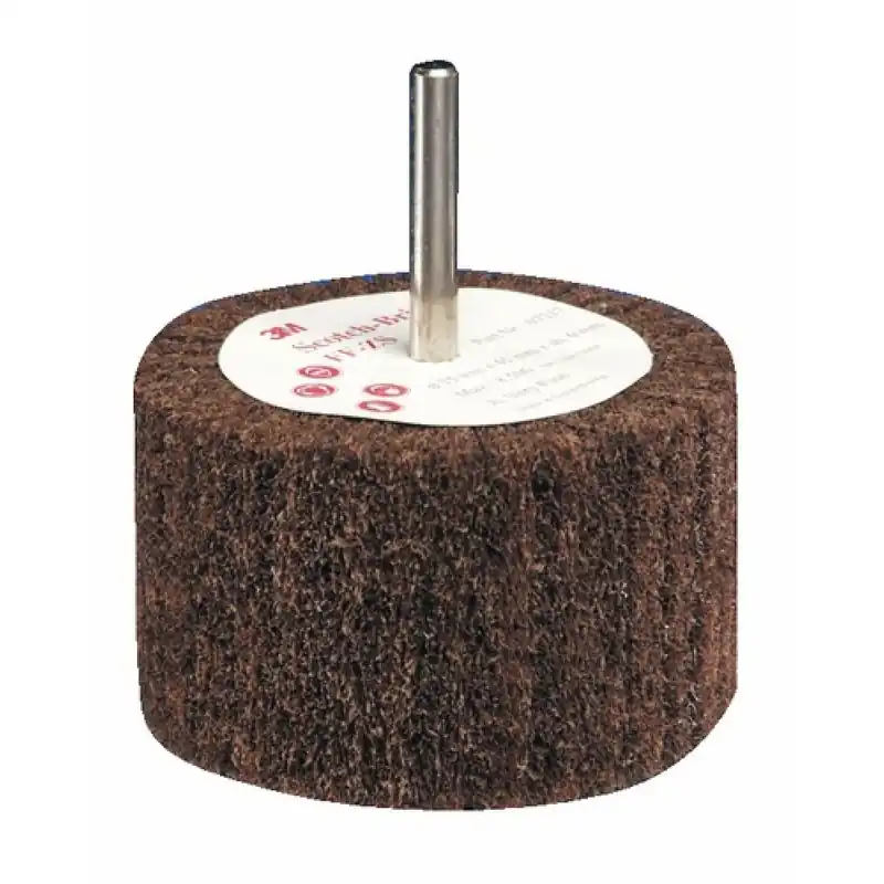 Brosse à lamelle abrasive sur tige Scotch-Brite™ FF - 75x45x6mm - moyen Paiement Sécurisé