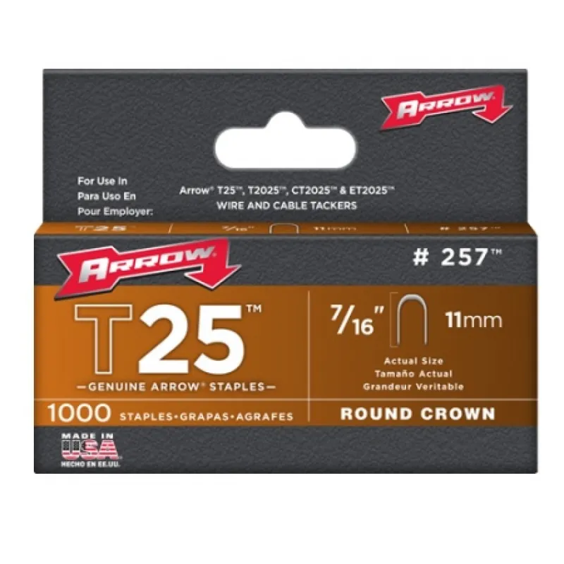 Achetez Aujourd’hui Agrafes rondes T25 pour câbles 6 mm – longueur 11 mm