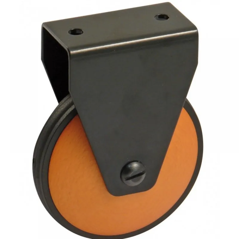 Roulette de meuble fixe – galet bois – charge 70 kg – noir Petit Prix