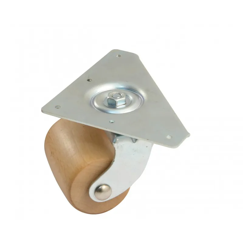 Roulette pour literie – platine triangulaire 70 mm – charge 100 kg Achat Immédiat