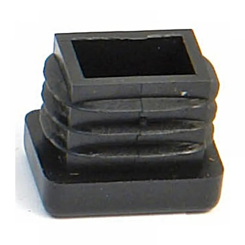 Soldes Embout plastic noir entrant – rectangulaire