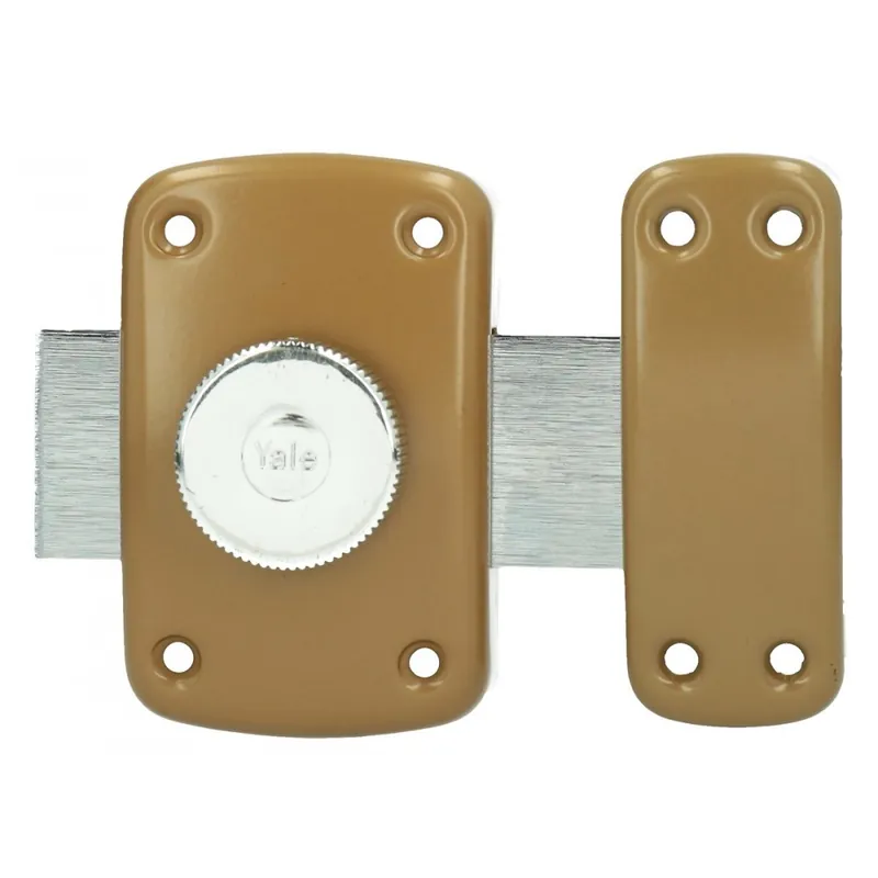 Promotion Saisonnière Verrou de sureté en applique – à bouton – cylindre 5 goupilles