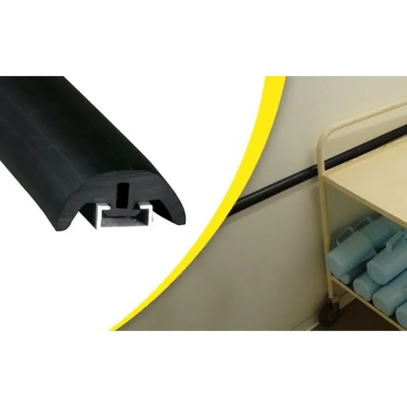 Lisse de protection des chocs – murale – en 1/2 lune – sur rail alu Offre Spéciale