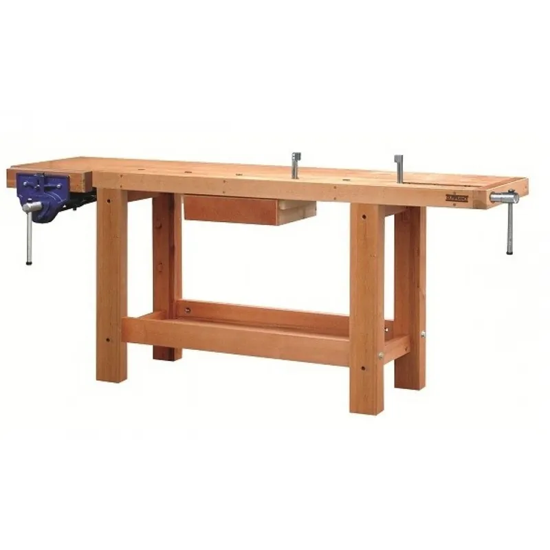 Bon Marché Etabli bois – ébéniste – professionnel – 2 m – 1 tiroir – 2 presses
