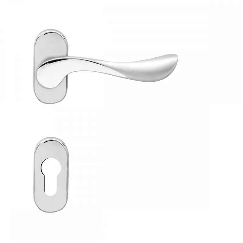 Dernière Chance Béquille double sur rosaces étroites Stockholm - inox - diamètre 39 mm