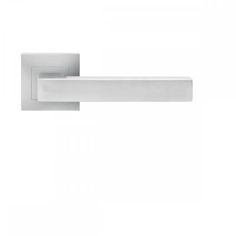 Béquille double sur rosace Slim Style BE800Q à clipser en inox satiné Nouvelle Collection