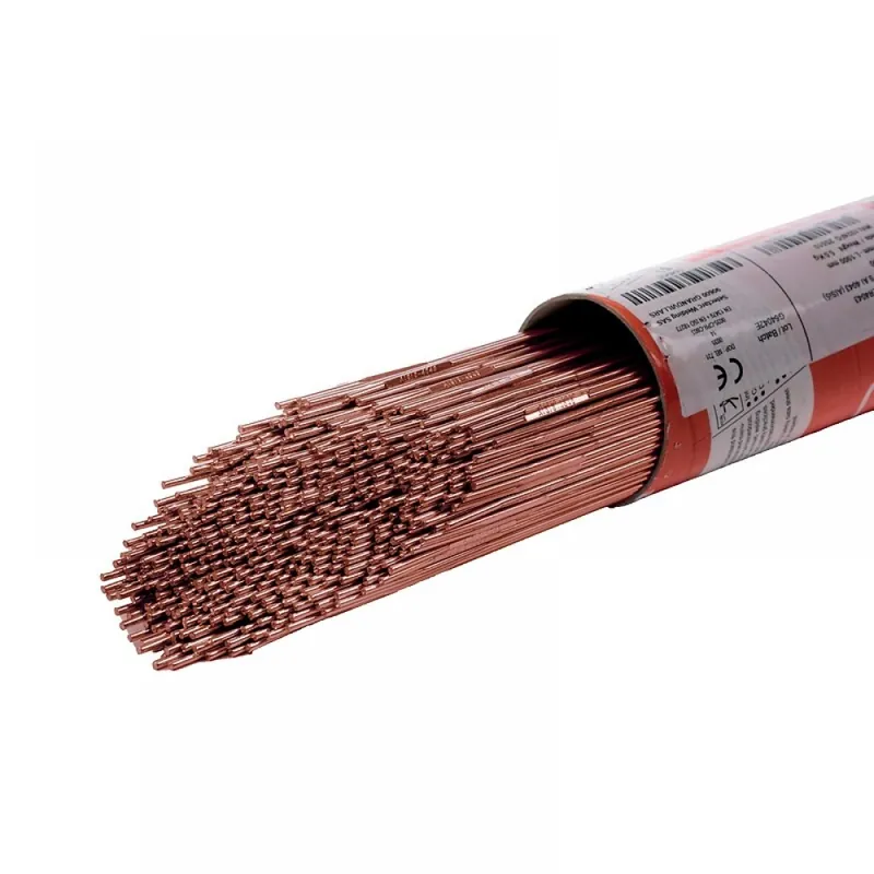 Baguettes TIG acier 70S6 F57BP – longueur 1000 mm – étui de 5 kg Certifié