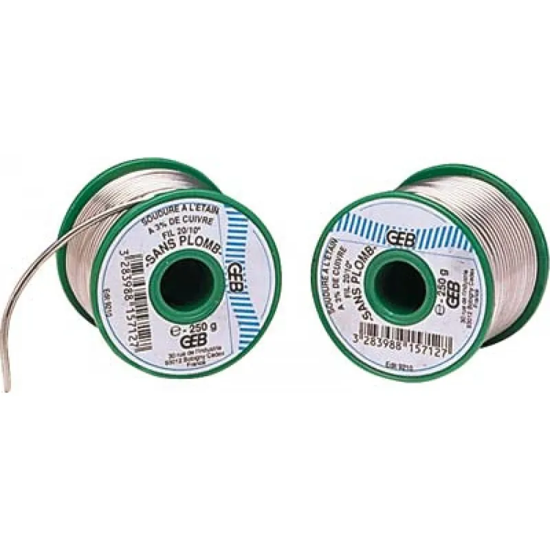 Nouveauté Fil d'étain + 3% cuivre pour brasure plomberie eau potable