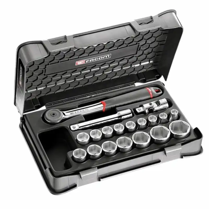 Coffret standard 19 pièces – cliquet – douilles – S 161-2P6PB Produit De Marque