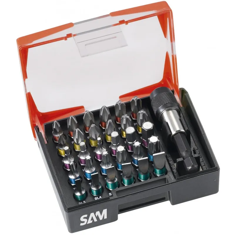Coffret de 31 pièces d'embout de vissage – toutes empreintes – EMB-31C Meilleur Prix