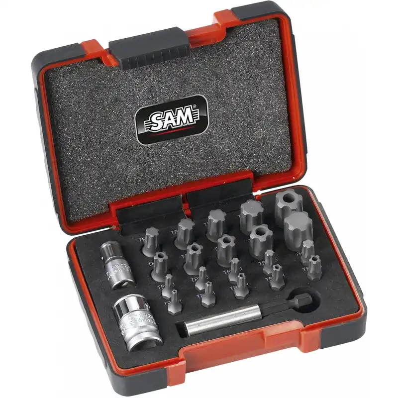 Coffret 23 embouts TORX® et TORX PLUS® avec adaptateurs – EMB-23CXZ Expédition Rapide