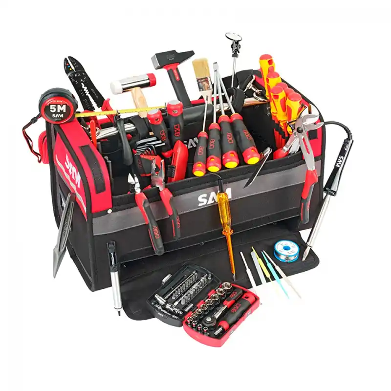 Dernier Modèle Caisse à outils textile 39 L avec 100 outils électromécanique – cpp-83bag